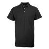 Polycotton Piqué Polo in black