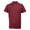 Polycotton Piqué Polo in burgundy