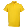 Polycotton Piqué Polo in sunflower