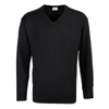 V-Neck Acrylic Sweater in black