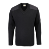 Security Style V-Neck Sweater in black