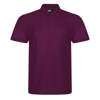 Pro Polyester Polo in burgundy