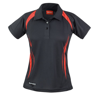 Women'S Spiro Team Spirit Polo in black-red