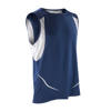 Spiro Sport Athletic Vest in navy-white