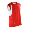 Spiro Sport Athletic Vest in red-white