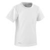 Spiro Quick-Dry Short Sleeve Junior T-Shirt in white