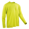 Spiro Quick-Dry Long Sleeve T-Shirt in lime-green