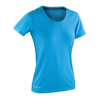 Women'S Fitness Shiny Marl T-Shirt in oceanblue-phantomgrey