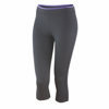 Women'S Fitness Capri Pant in black-lavender