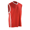 Basketball Quick-Dry Top in red-white