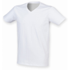 Men'S Feel Good Stretch V-Neck T-Shirt in white