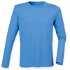 Feel Good Long Sleeved Stretch T-Shirt in heather-blue