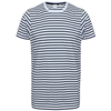 Unisex Striped T in white-oxfordnavy