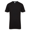 Longline T-Shirt With Dipped Hem in black