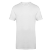 Longline T-Shirt With Dipped Hem in white