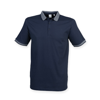 Fashion Polo With Jacquard Contrast in navy