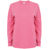 Unisex Drop Shoulder Slogan Top in bright-pink