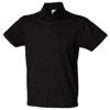 Short Sleeve Stretch Polo in black