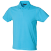Short Sleeve Stretch Polo in surf-blue