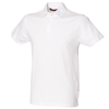 Short Sleeve Stretch Polo in white