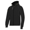 Zipped Logo Hoodie (2816) in black