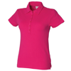 Women'S Short Sleeve Stretch Polo in fuchsia