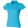 Women'S Short Sleeve Stretch Polo in surf-blue