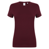 Feel Good Women'S Stretch T in burgundy