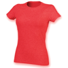 Feel Good Women'S Stretch T in heather-red