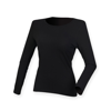 Women'S Feel Good Long Sleeved Stretch T-Shirt in black