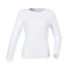 Women'S Feel Good Long Sleeved Stretch T-Shirt in white