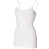 Spaghetti Vest With Adjustable Straps in white