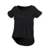 T-Shirt With Drop Detail in black