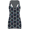 Women'S Reversible Workout Vest in charcoal-brightaztec