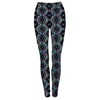 Women'S Reversible Work-Out Leggings in charcoal-brightaztec