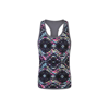 Kids Reversible Workout Vest in charcoal-brightaztec