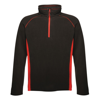 Ashmore Half-Zip in black-red