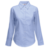 Lady-Fit Oxford Long Sleeve Shirt in oxford-blue
