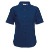 Lady-Fit Oxford Short Sleeve Shirt in navy