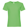 Girls Valueweight Tee in lime