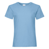 Girls Valueweight Tee in sky-blue