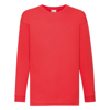 Kids Long Sleeve Valueweight Tee in red