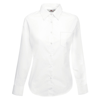 Lady-Fit Poplin Long Sleeve Shirt in white