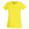 Lady-Fit Performance Tee in bright-yellow