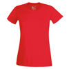 Lady-Fit Performance Tee in red