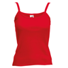 Lady-Fit Strap Tee in red