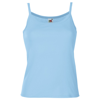 Lady-Fit Strap Tee in sky-blue