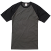 Short Sleeve Baseball Tee in lightgraphite-black