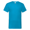 Valueweight V-Neck Tee in azure-blue