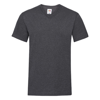 Valueweight V-Neck Tee in dark-heather-grey